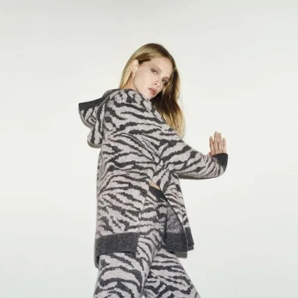 Co-ord Zara SET Wool Alpaca Sweater and Pants - Picture 2 of 9